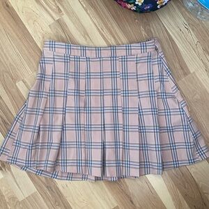 uo plaid pleated skirt